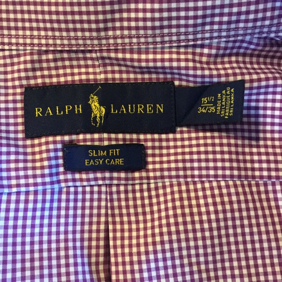 RALPH LAUREN LONG SLEEVE BUTTON DOWN SLIM FIT - Picture 5 of 7